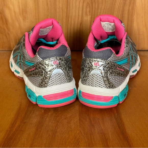 Womens 7.5 Asics Gel Exalt Athletic Shoes Grey Pink SEF0513 - Picture 4 of 8